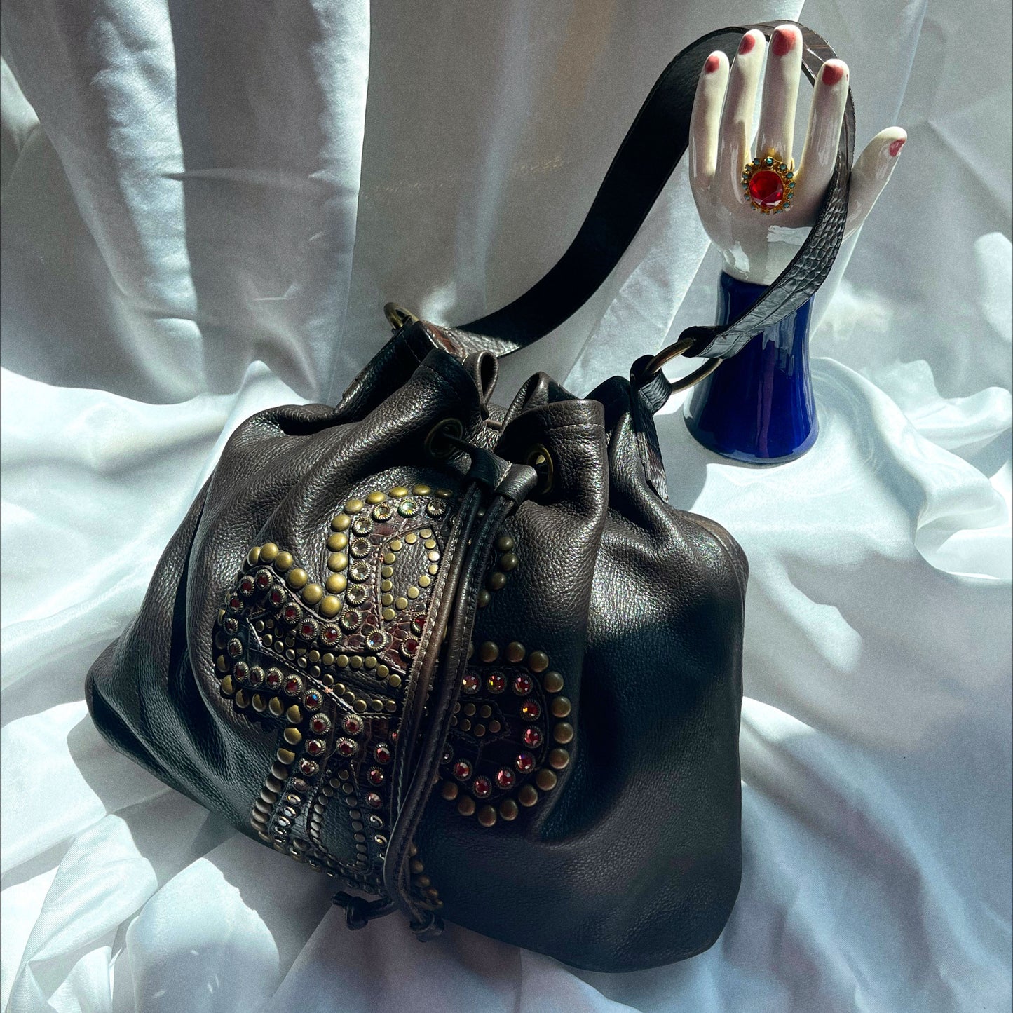 Leather Rock USA Hobo Bag