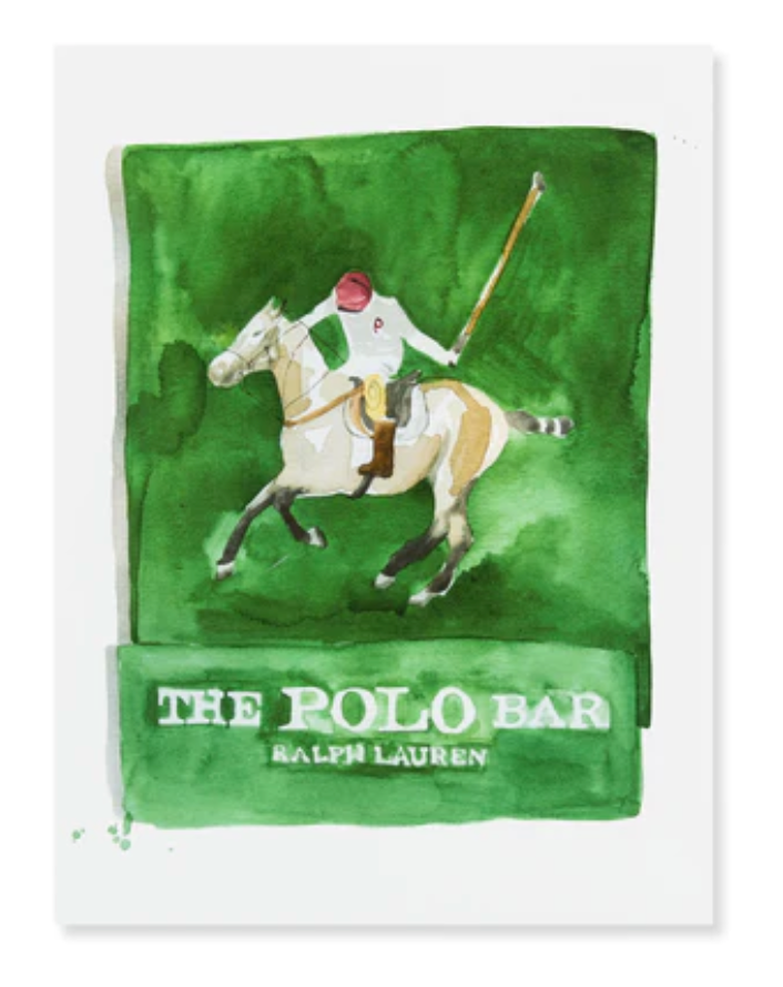 Polo Bar Matchbook Print